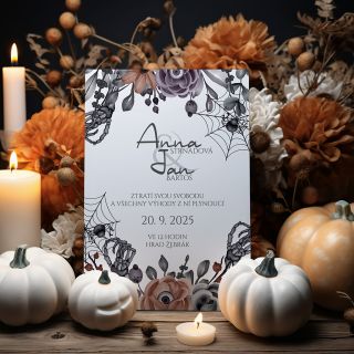 Nový návrh je jako stvořený pro páry, které milují podzim, svíčky, sušené květy a trošku toho tajemna. Ideální pro svatby...